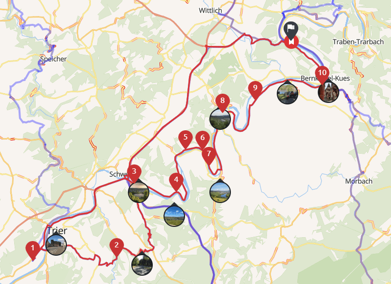 nach Trier und durchs Moseltal