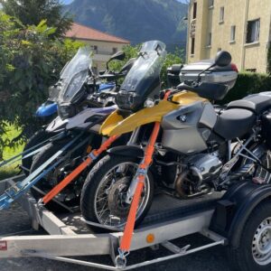 Transport auf dem Hänger
