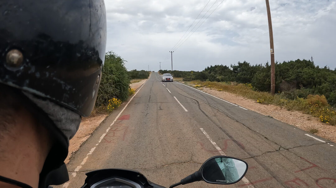 Rollerfahren im Linksverkehr