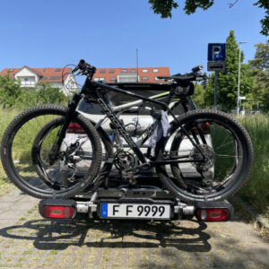 unterwegs mit Heckträger